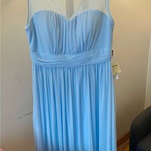 Sears Women's Light Blue Cocktail Dress, size 12, sleeveless, knee length, NWT.